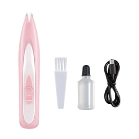 Nebwoak Pet Paw Trimmer for Dogs & Cats - USB Rechargeable Cordless Clipper with LED Light, Waterproof, Silent Grooming Tool for Legs & Delicate Areas