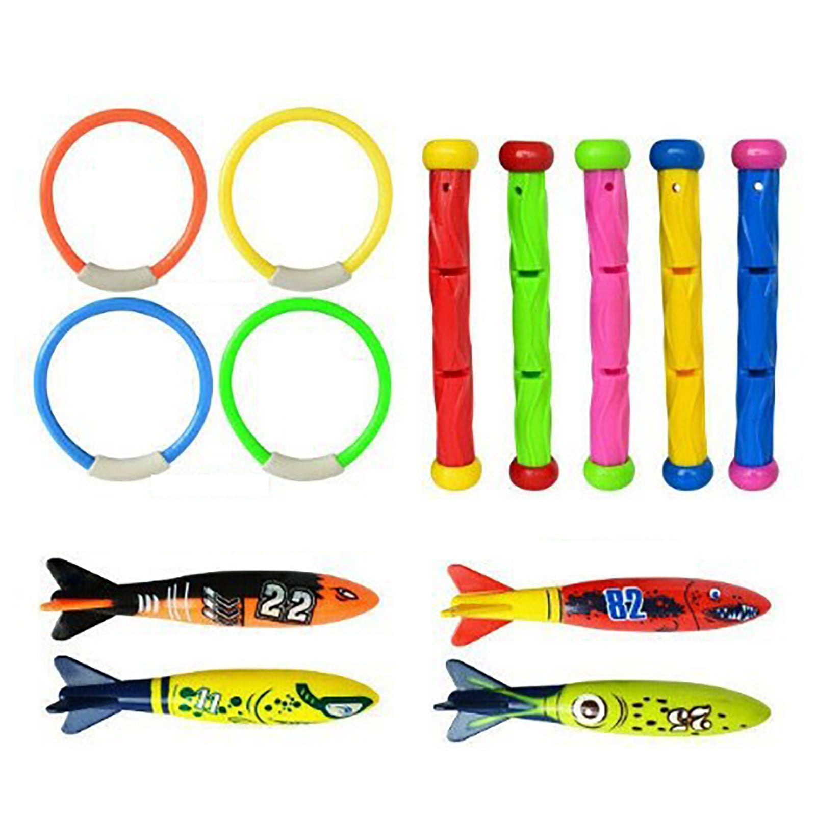 Nebwoak Pool Toys for Kids 3-10,Diving Water Toys for Pool Outside,13 ...