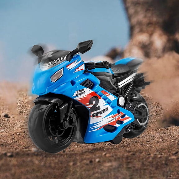 Nebwoak Pull Back Toy Motorcycle for B-oys - Realistic with Movable Parts, Openable Fuel Tank, Smooth Edges - Chi-ld Safe for Indoor/Outdoor Play, Holiday Gift