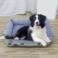 thumbnail image 1 of Nebwoak Small Dog Bed and Cat Bed, Plush Rectangular Bolster Bed with Cute Avocado Print, Machine Washable, 16x14 Inches, for Small Dogs and Cats, 1 of 6