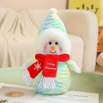 Nebwoak Soft Girl Toy 3.6 Year Christmas Snowman Plush Toy Doll Cute Scarf Snowman Doll Children Christmas Gift
