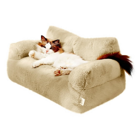 Nebwoak Soft Pet Sofa,Washable Cat Bed Suitable for Medium and Small Dogs and Cats,Non-Slip Base