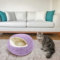 thumbnail image 1 of Nebwoak Warm Winter Cat Bed, Thickened Semi-Enclosed Cat Bed, Cat Sleeping Cave, 1 of 5