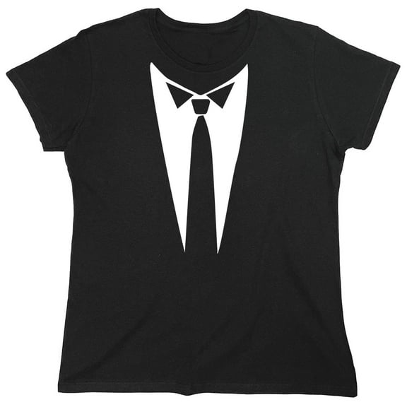 Nec* Tie Sarcastic Humor Novelty Funny Women's Casual Tees