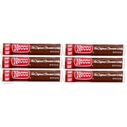 Necco Wafers Original Chocolate Flavored Hard Candy Rolls - Bundle of 6 Rolls