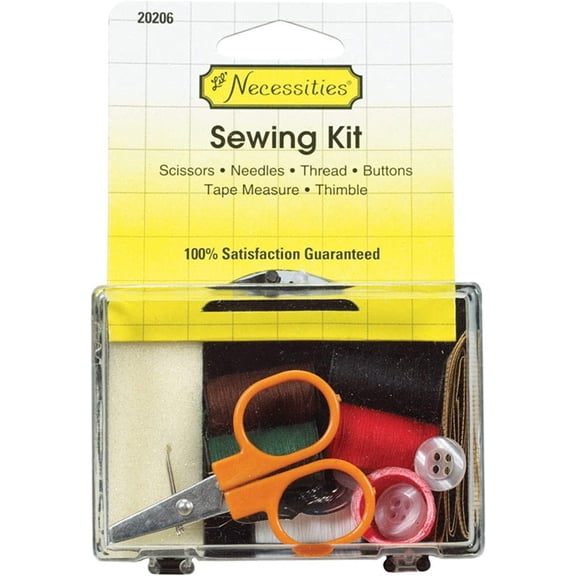 Necessities Travel Sewing Kit Clear