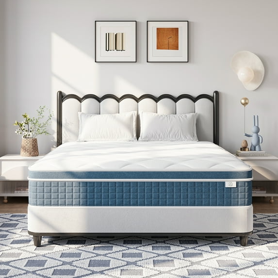 Neche 9" CertiPUR-US Certified Memory Foam Pocket Spring Mattress,Hybrid Innerspring Mattress,Full Mattress in a Box
