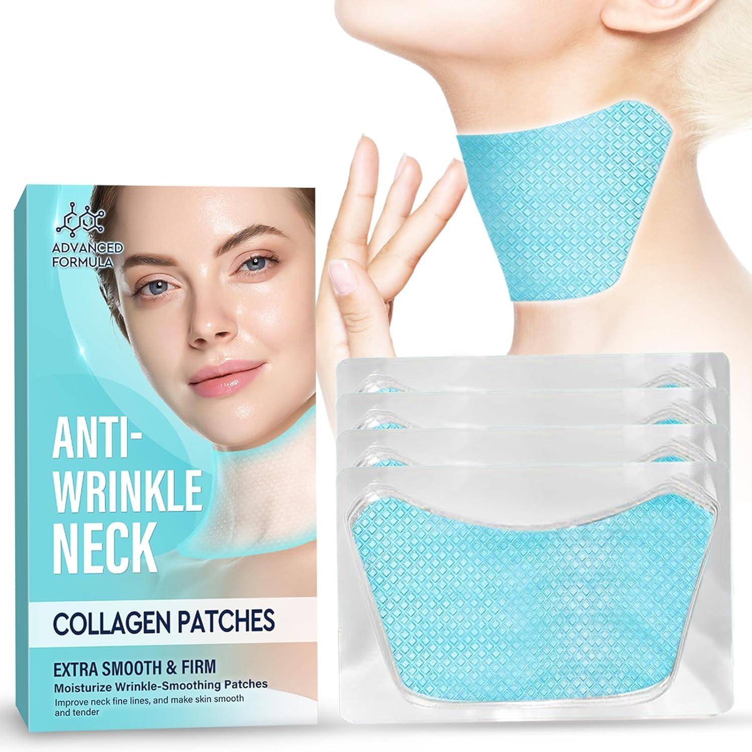 Neck Anti Wrinkle Patches, Moisturizing & Firming Neck Mask Patches