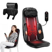 Neck and Back Massager with Heat - 3D/4D Knead & Vibration Full-Back Massage Cushion to Ease Muscle Stiffness, Adjustable Intensity for Office Chair, Home Use
