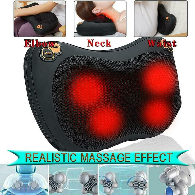 Neck and Back Massager with Heat -Massage Pillow with Remote