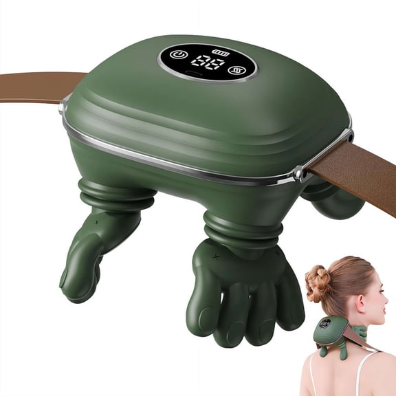 Neck & Back Massager with Heat 4D Bionic Shiatsu Massage Pillow for Shoulder, Cervical, and Muscle Relaxation