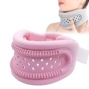 Neck Brace for Pain Relief and Support, Soft Foam Cervical Collar, Breathable Adjustable Neck Support Brace, Keep Vertebrae Stable and Aligned, Pink