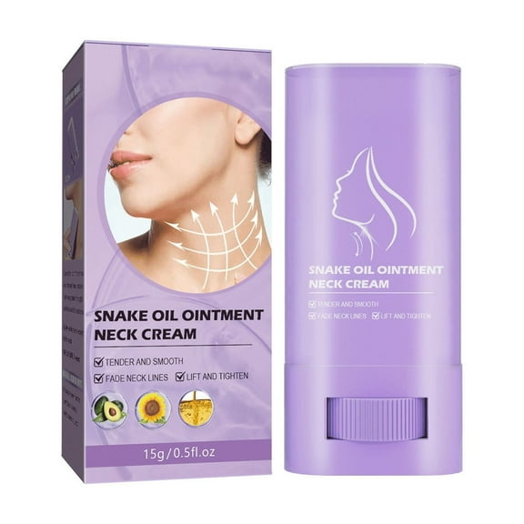 Neck Care Stick, Neck Care Cream, Neck Firming Stick, Oil-Nourishing, Firming & Lifting Firming Neck Cream, Snake 0il Lift Neck Stick for Women