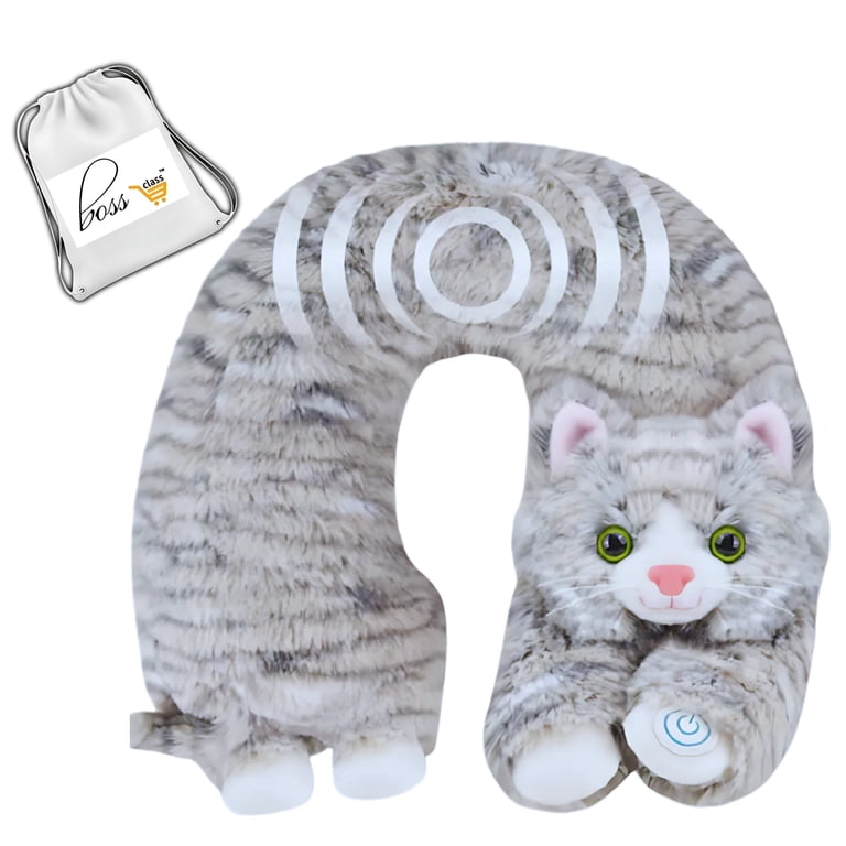 Neck Cat Massager, 11in. Vibrating Animal Massage Cushion Pillow for Back Shoulder Body with Relaxing Vibration Soft Portable Travel Wrap Christmas Thanksgiving Birthday Party Favors Gift - Walmart.com Neck Cat Massager, 11in. Vibrating Animal Massage Cushion Pillow for Back Shoulder Body with Relaxing Vibration Soft Portable Travel Wrap Christmas Thanksgiving Birthday Party Favors Gift - Walmart.com