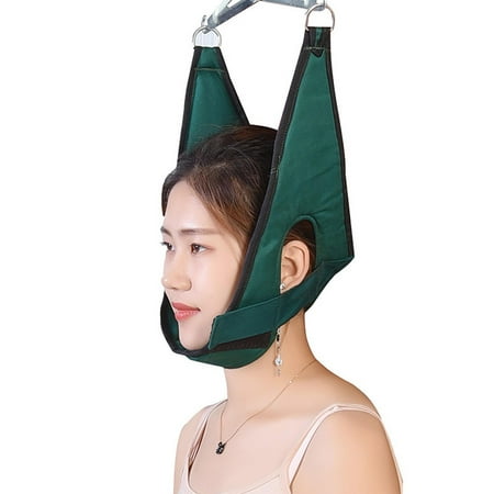Neck Cervical Traction Device Belt Spinal Adjustable Overhead Traction Stretcher Overhead Stretcher for Home Use, For Adults