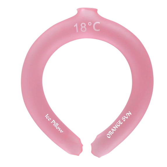 Neck Chill, Neck Cooling Tube, Hands Free Cooling, Quick Freeze Gel, Wearable Body Coolers for Hot Weather, Reusable,Pink