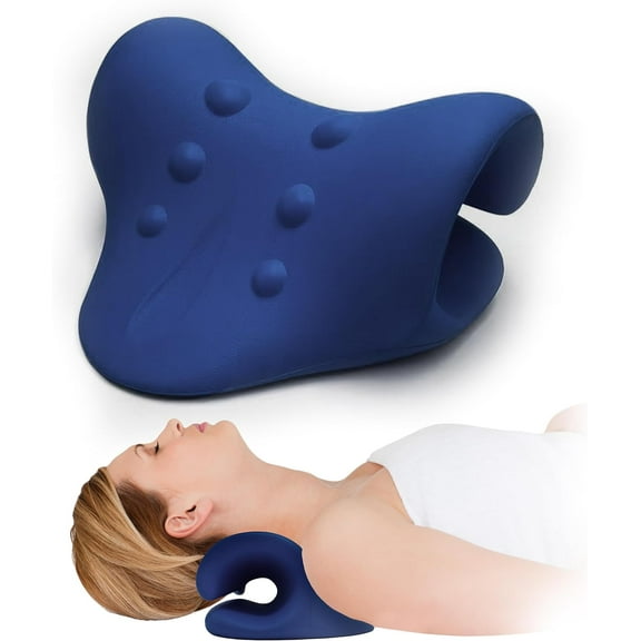Neck Cloud Pillow Stretcher – Cervical Decompression Device for Pain Relief - Relaxes Neck and Shoulders - 3 Adjustable Settings - Release and Take Control of Your Spinal Health
