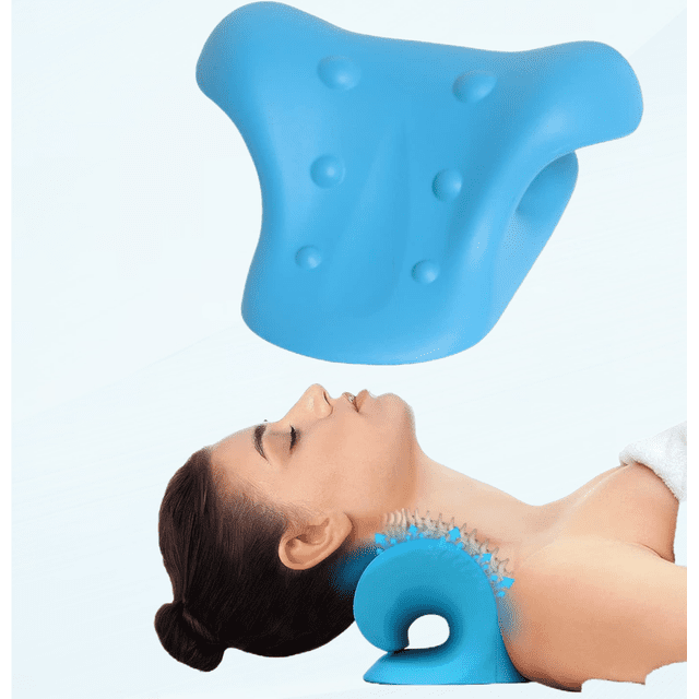 JWH 3D Butterfly Neck Pillow - 12x8 Inch Car & Travel Support Pillow With Hidden Zipper (Blue Yellow)