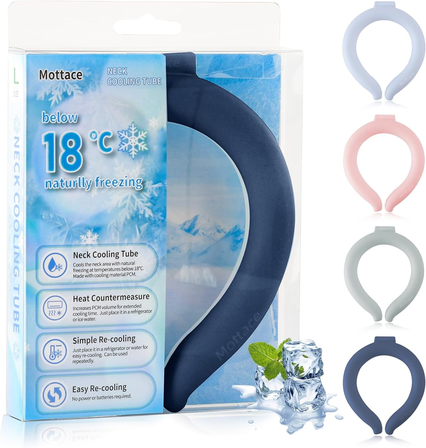 Neck Cooling Tube 70 Gel Increase Ice Collar for Neck Fluorescence