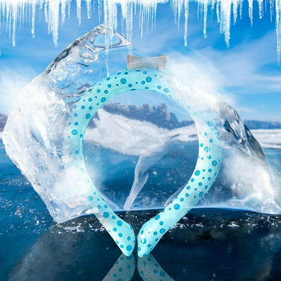 Neck Cooling Tube, PCM Neck Cooling Wraps, Wearable Neck Coolers for Hot Weather, Ice Ring Body Cooling Products for Outdoor Indoor Activities Relief for Hot Flashes