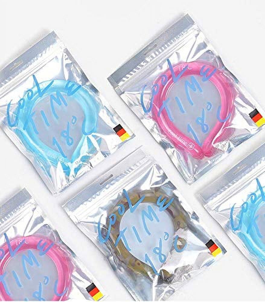 Neck Cooling Tubes - 3 Pack Reusable Gel Ice Packs For Summer Heat & Hot Flash Relief