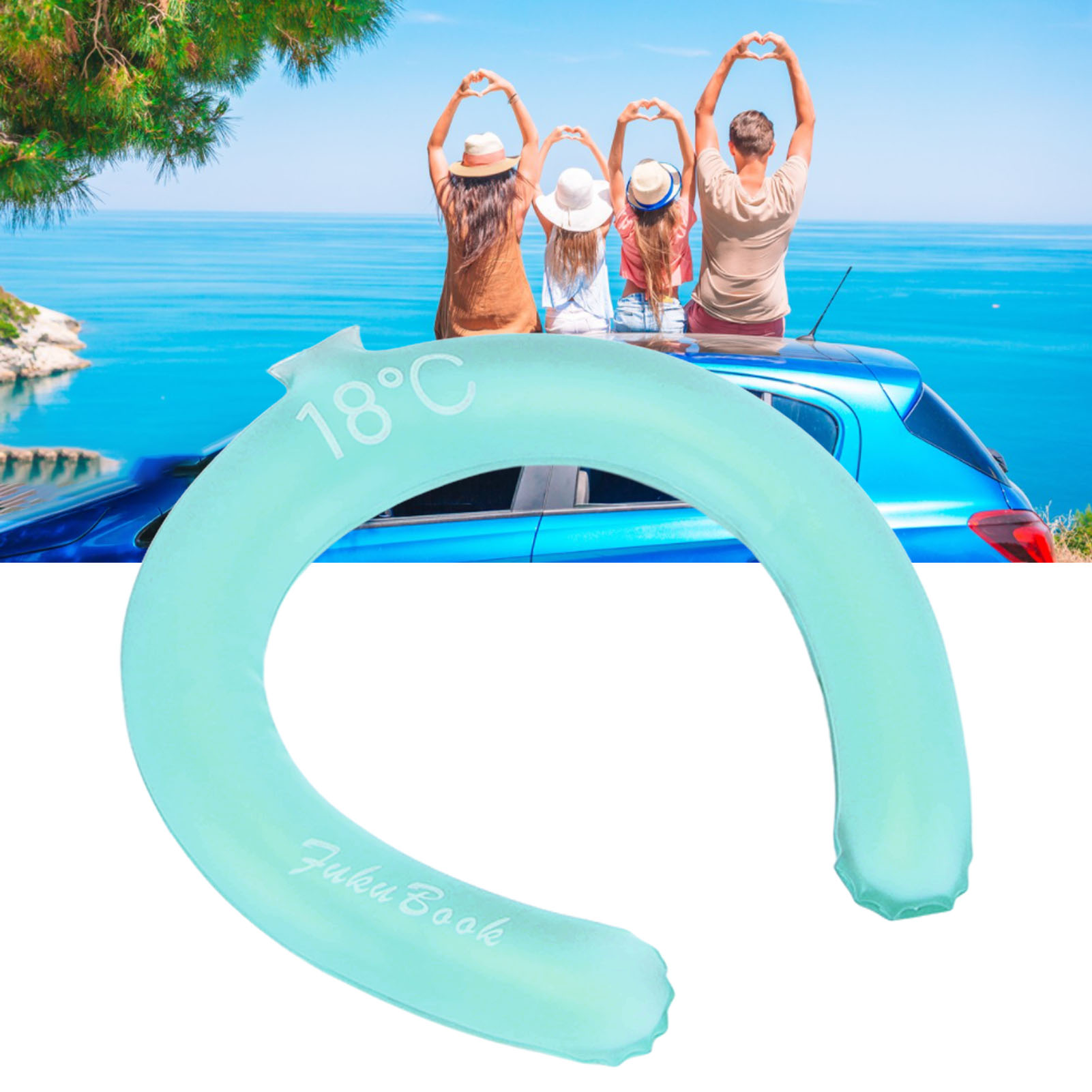 Neck Cooling Tube, Wearable Cooling Neck Wraps For Summer Heat, Hands