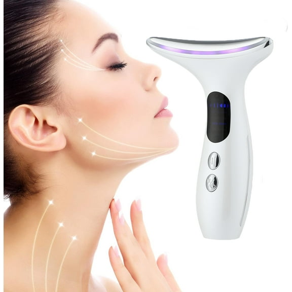 Neck Face Firming Removal Tool, Neck Face Lift Anti-Aging Beauty Device,Skin Beauty Massager for Skin Care,Improve,Firm,Tightening and Smooth,White