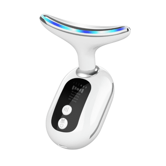 Neck Face Massager, Firming Wrinkle Removal Tool, Double Chin Reducer Vibration Massager for Skin Tightening Face Sculpting