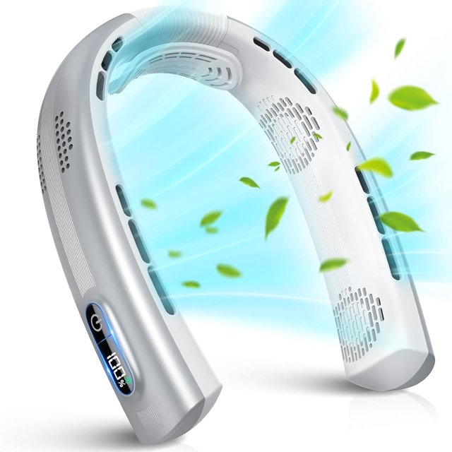 Neck Fan 7000mAh Portable Neck Fan Rechargeable, LED Battery Display