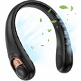 thumbnail image 1 of Portable Fan, Clooing Bladeless Neck Fans That Blow Cold Air 3 Speeds 5200mAh Gifts for Women Men, Black, 1 of 6