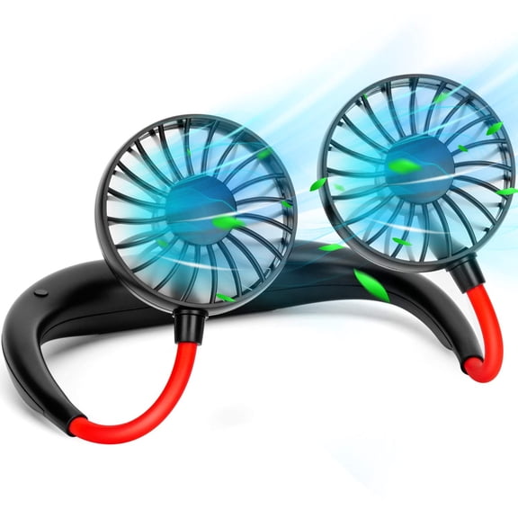 Neck Fan Portable Rechargeable: Personal Cooling Wearable Fan Around your Neck that Blow Cold Air for Men Women - Usb Should Fan Battery Operated for Travel and Outdoor Sports