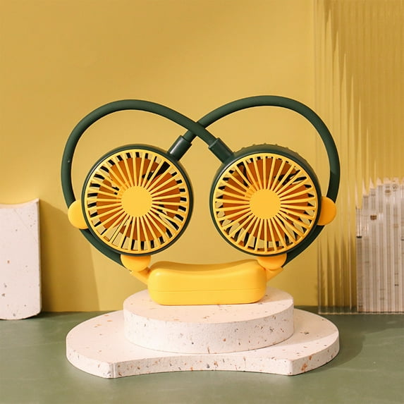 Neck Fans That Blow Cold Air,Portable Personal Neck Fans,Portable Fan USB Rechargeable Battery Mini Handheld Personal Wearable Hand Free 360 Degree Rotation Fan for Office Household Travel Room Outdo