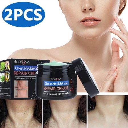 Neck Firming Cream -2PCS Anti Aging Facial Moisturizer, Reduces the Look of Face Neck Lines -With Natural Tea Tree Oil & Organic Coconut Oil, 1.05Oz