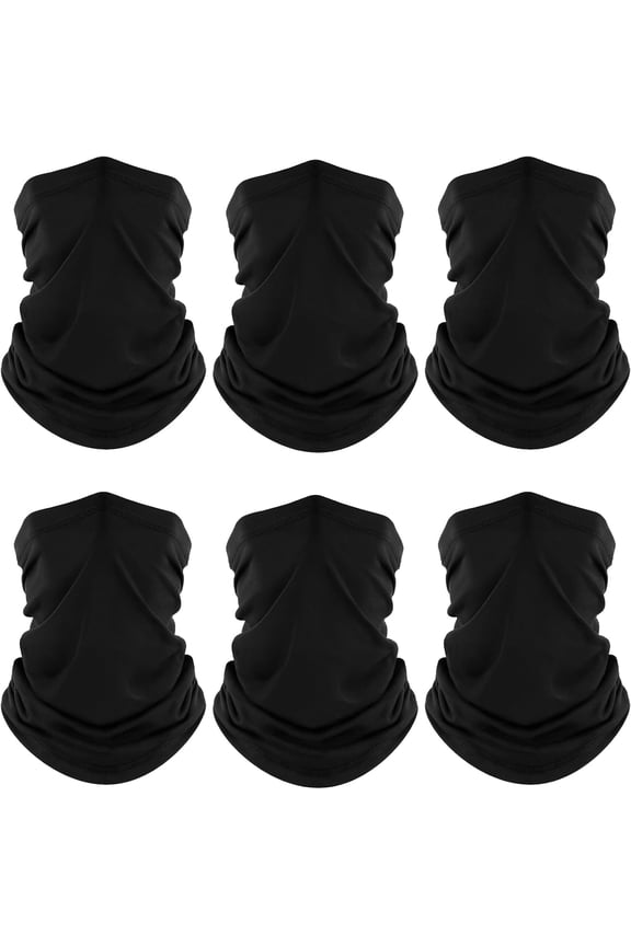 Neck Gaiter, 6 Pack Cooling UV ProtectionFace MaskScarf for Men Women