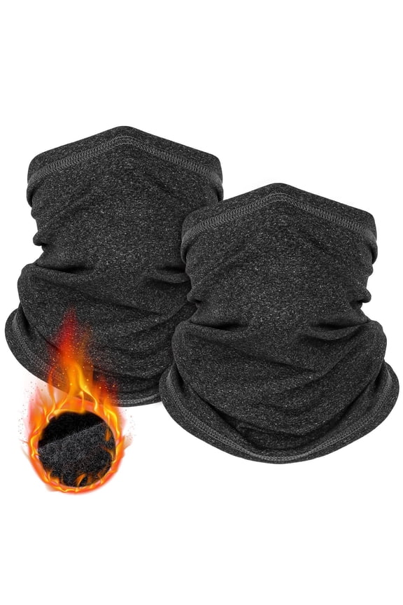 Neck Gaiter Face Cover Scarf, Breathable Sun & Wind-proof for Skiing Fishing Hiking Cycling-2pcs