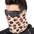 thumbnail image 1 of Neck Gaiter Face Cover Scarf, Chocolate Print No.J94 Soft Face Sun Mask Cover Scarf Headband Cooling Sweat Absorbing Bandanas Hiking Cycling Running, 1 of 7