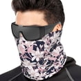 thumbnail image 1 of Neck Gaiter Face Cover Scarf, Pink Leaves Lilies Flowers Soft Face Sun Mask Cover Scarf Headband Cooling Sweat Absorbing Bandanas Hiking Cycling Running, 1 of 7