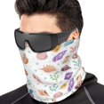 thumbnail image 1 of Neck Gaiter Face Cover Scarf, Sea Grass Conch Soft Face Sun Mask Cover Scarf Headband Cooling Sweat Absorbing Bandanas Hiking Cycling Running, 1 of 7