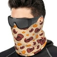 thumbnail image 1 of Neck Gaiter Face Cover Scarf, Thanksgiving Turkey and Pumpkin Soft Face Sun Mask Cover Scarf Headband Cooling Sweat Absorbing Bandanas Hiking Cycling Running, 1 of 7