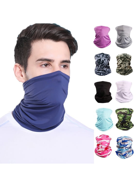 Neck Gaiter Face Cover UV Protection Balaclava Scarf Sunscreen Breathable Bandana for Men Women
