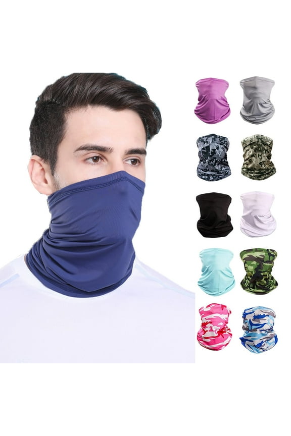 Neck Gaiter Face Cover UV Protection Balaclava Scarf Sunscreen Breathable Bandana for Men Women