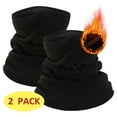 thumbnail image 1 of Neck Gaiter Face Mask 2 Pack Half Ski Mask Outdoor Sport Scarf for Men Women Neck Warmer Black, 1 of 8
