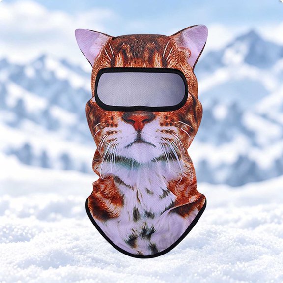 Neck Gaiter Face Mask 3D Animal Print Cooling Breathable Bandana Balaclava Head Wrap For Cycling Running Fishing Summer Outdoor Activities Men Women