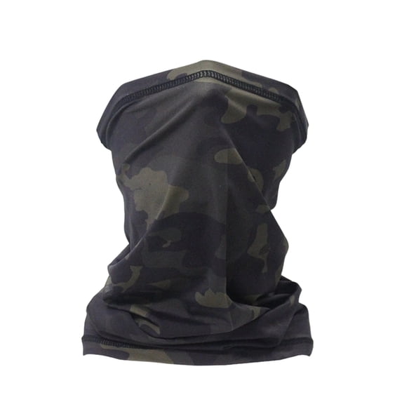 Neck Gaiter Face Mask Bandana for Dust Wind Sun Protection for Men Women Black One Size