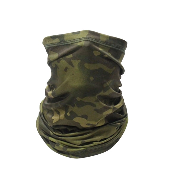 Neck Gaiter Face Mask Bandana for Dust Wind Sun Protection for Men Women Green One Size