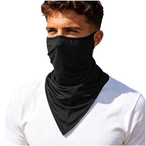 Neck Gaiter Face Mask Bandanas For Men Women UV Protection Cover Ear Loop Hole Facemask Fishing Running Cycling Scarf