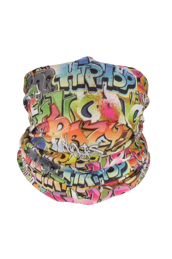 Neck Gaiter Face Mask Cover Scarf Bandana Balaclava - Multi-Functional Headwear - Men's and Women's - Graffiti