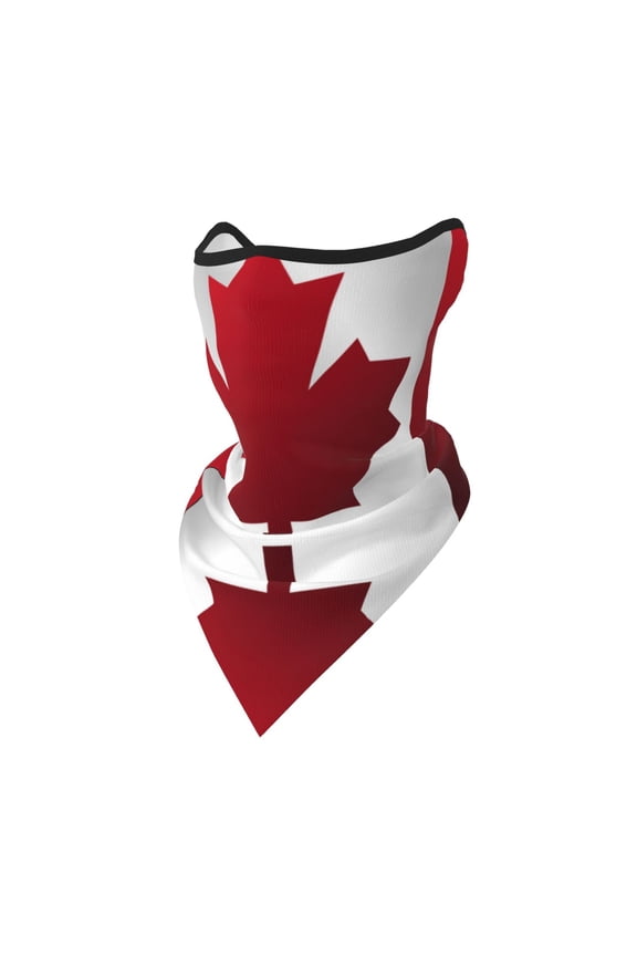 Neck Gaiter Face Mask Covering Bandanas For Men Women Canada Flag Scarf Balaclava Cover Headbands