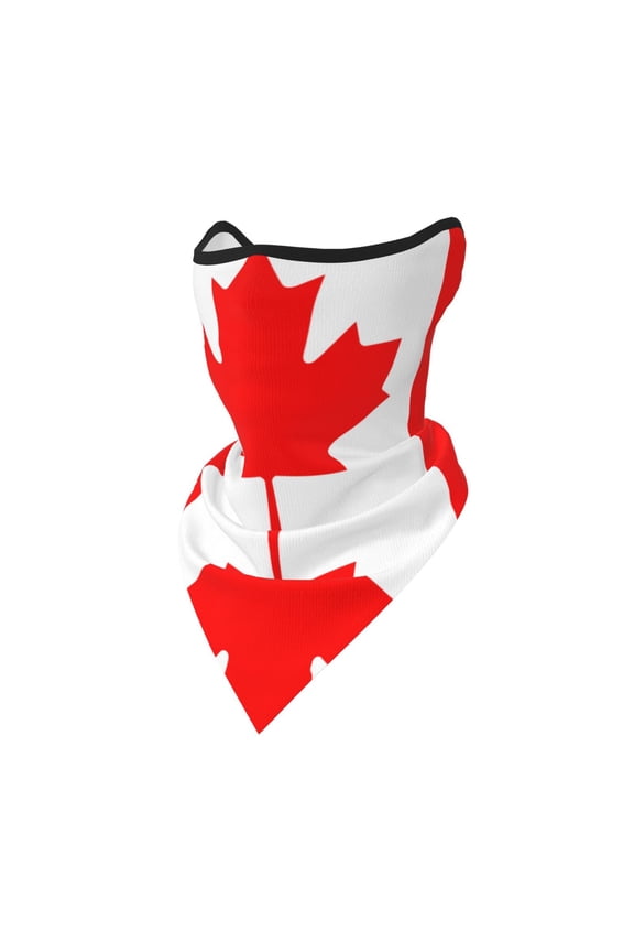 Neck Gaiter Face Mask Covering Bandanas For Men Women Canadian Flag Scarf Balaclava Cover Headbands