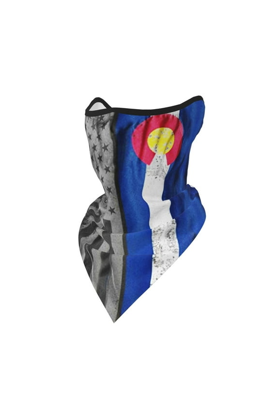 Neck Gaiter Face Mask Covering Bandanas For Men Women Colorado Flag Scarf Balaclava Cover Headbands